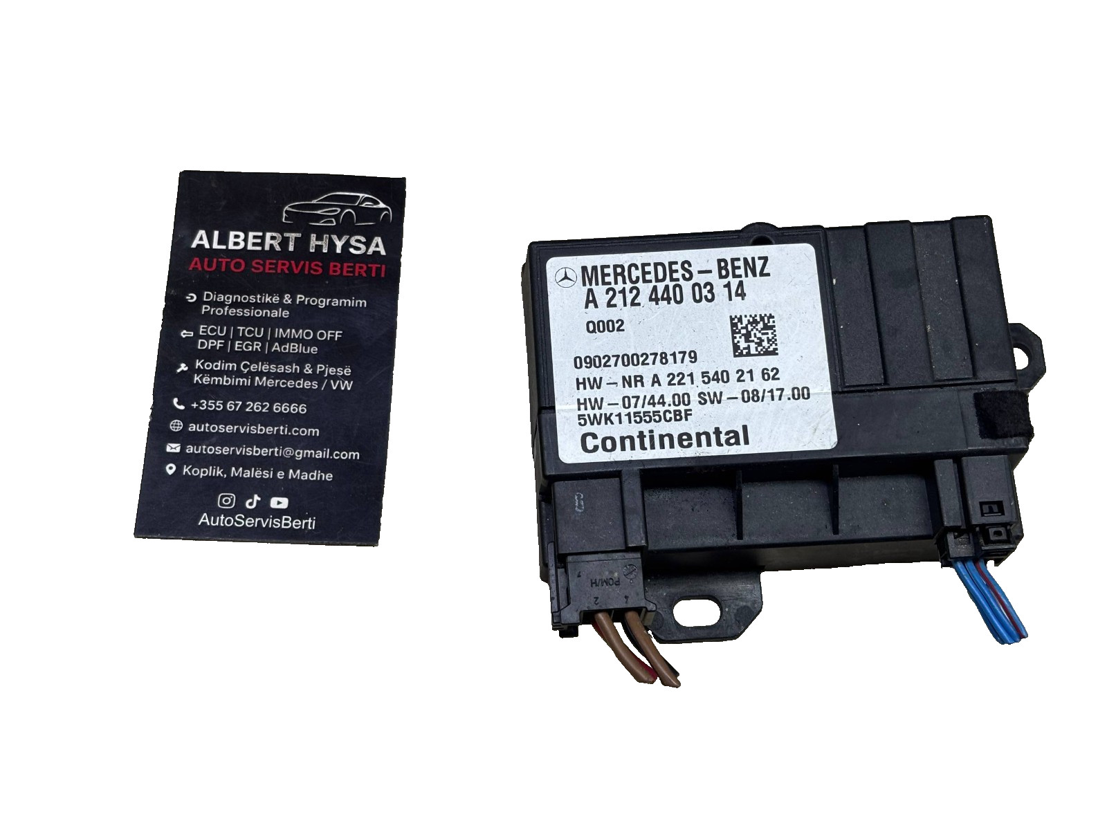 OEM Mercedes W212 Fuel Pump Control Module Unit A2124400314