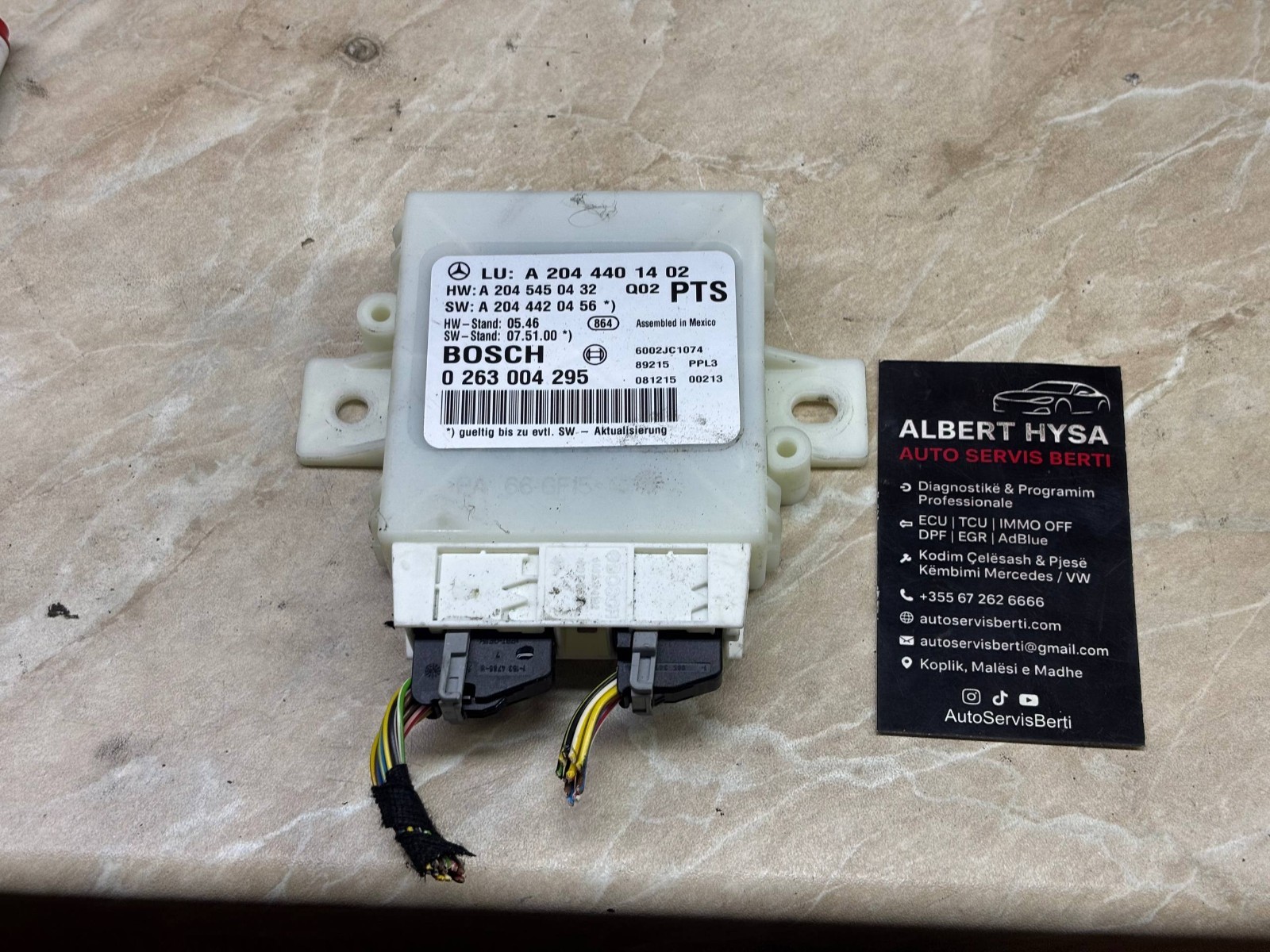 MERCEDES C CLASS ECU PDC (PARKTRONIC SYSTEM), W204, A204440140