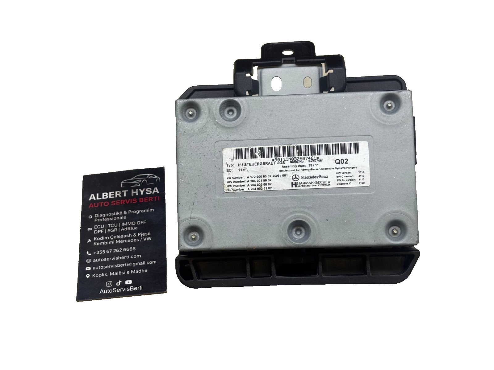 MERCEDES W204 W212 E C CLASS / MEDIA INTERFACE CONTROL MODULE A1729009302
