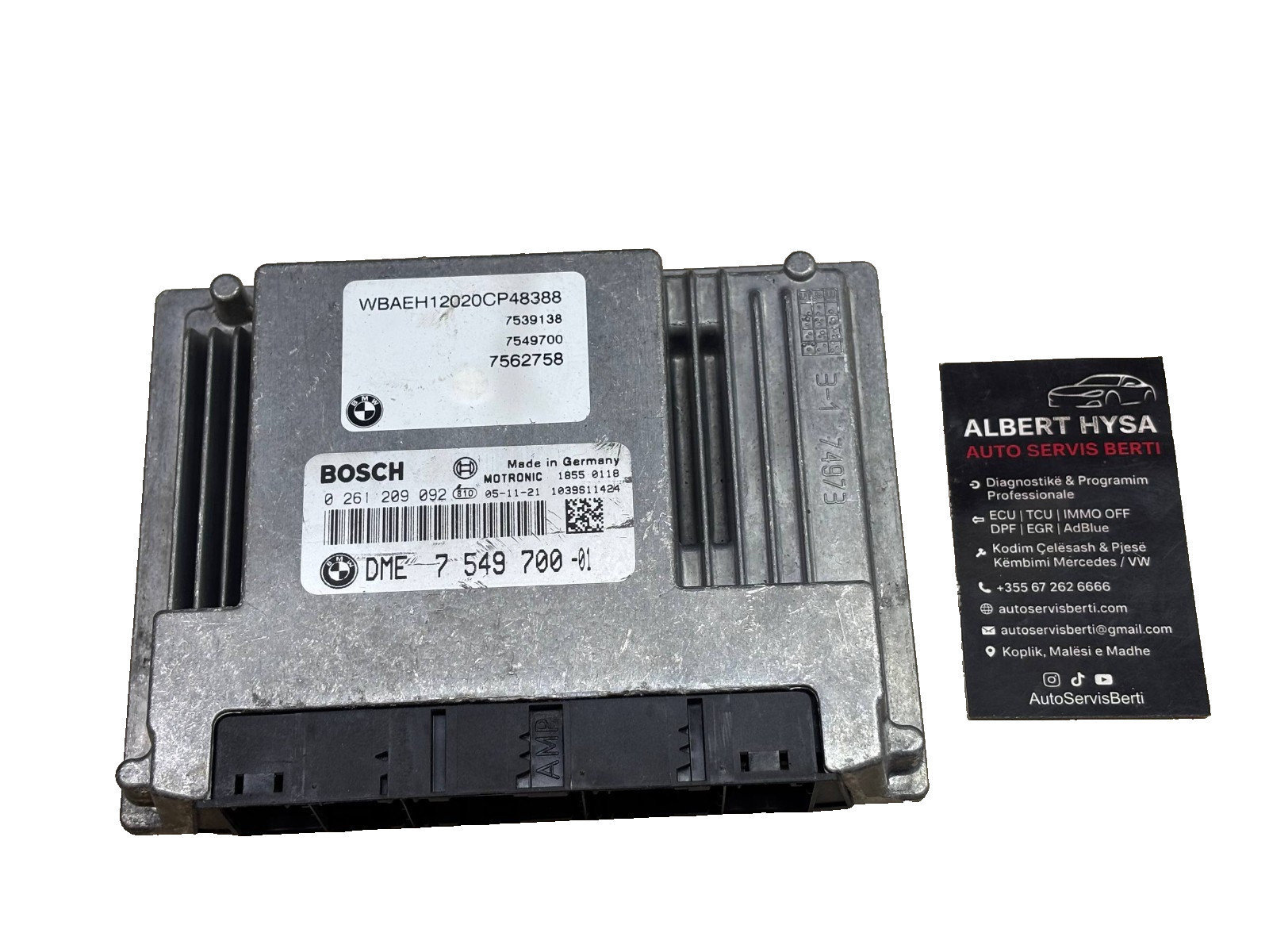 BMW DME ME9.2.2 ECU 7549700 0261209092 Bosch Engine Computer OEM Tested