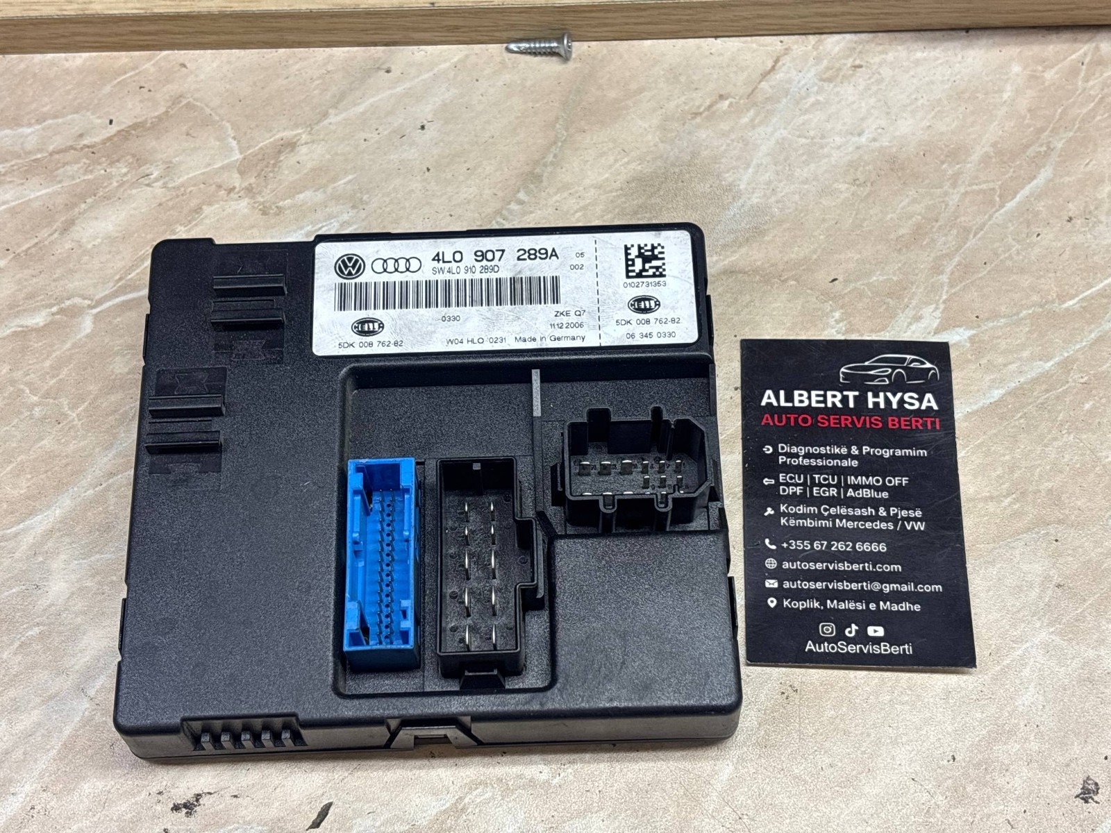 4L0907289A Genuine Keyless Entry Comfort Module OEM