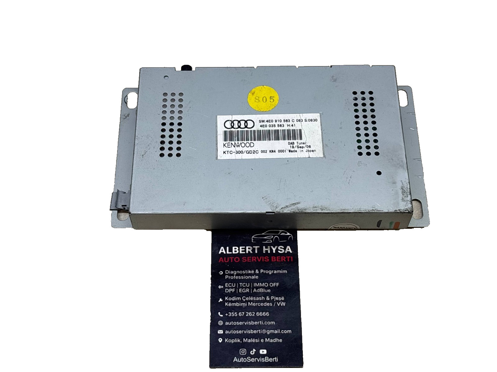 4E0910563C Genuine Kenwood Radio Unit 4E0035563 OEM
