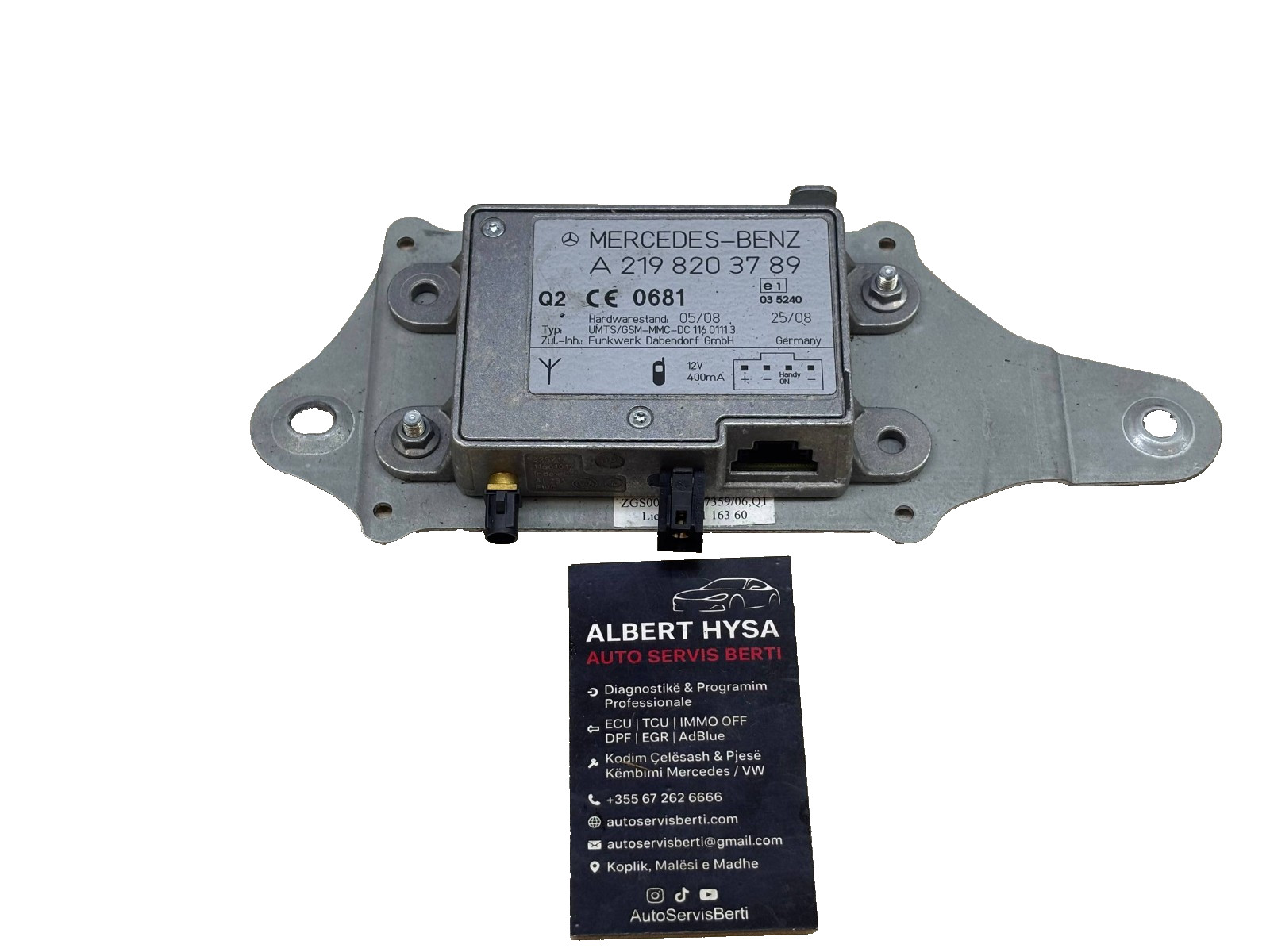 Mercedes E Class W211 S211 ECU Antenna Amplifier A2198203789