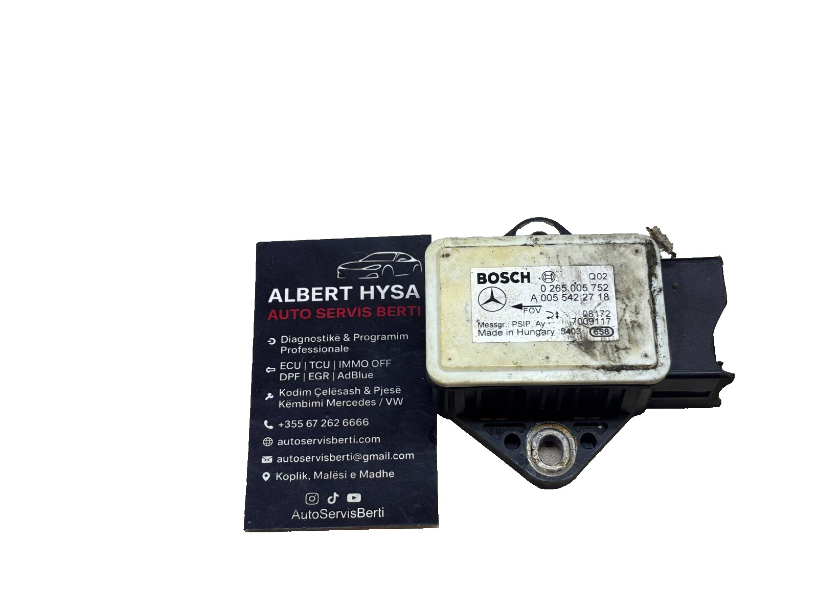MERCEDES E CLASS W211 2009 3.0 DIESEL YAW RATE SENSOR A0055422718 0265005752
