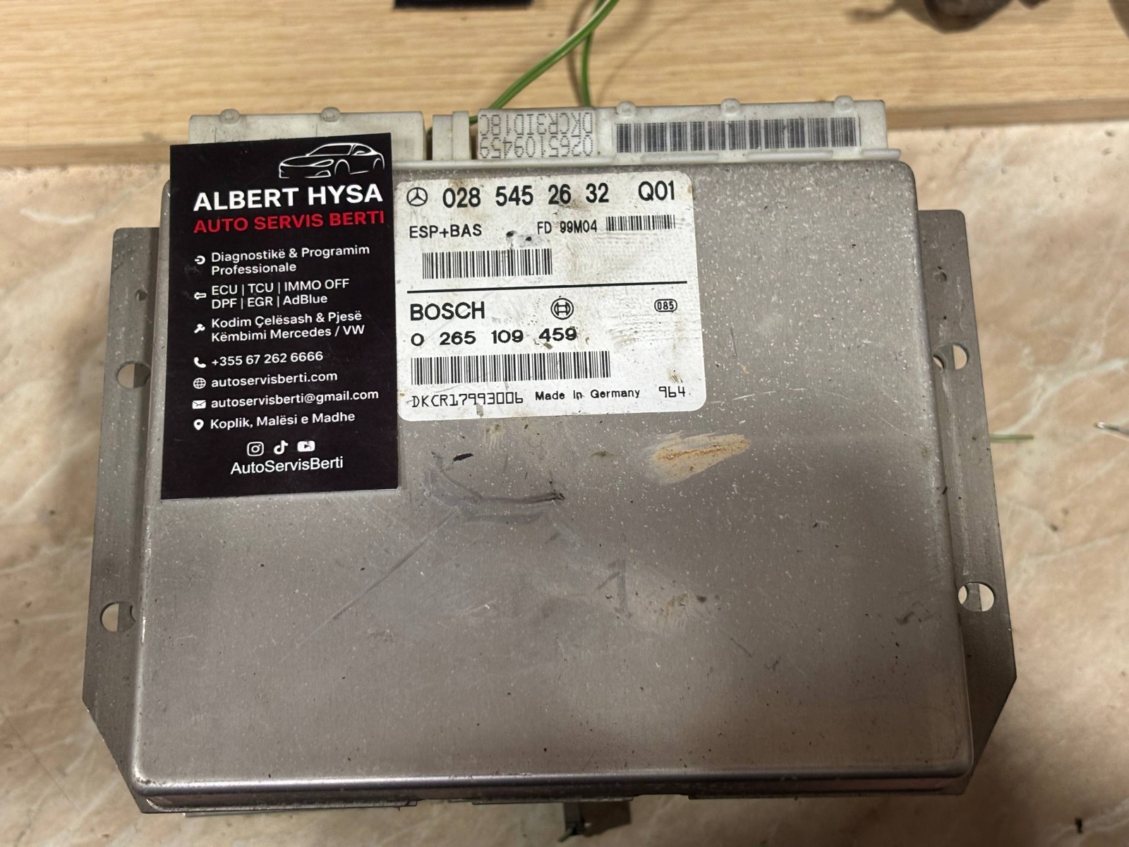 Mercedes Electronic Control Module BOSCH 0285452632 0265109459