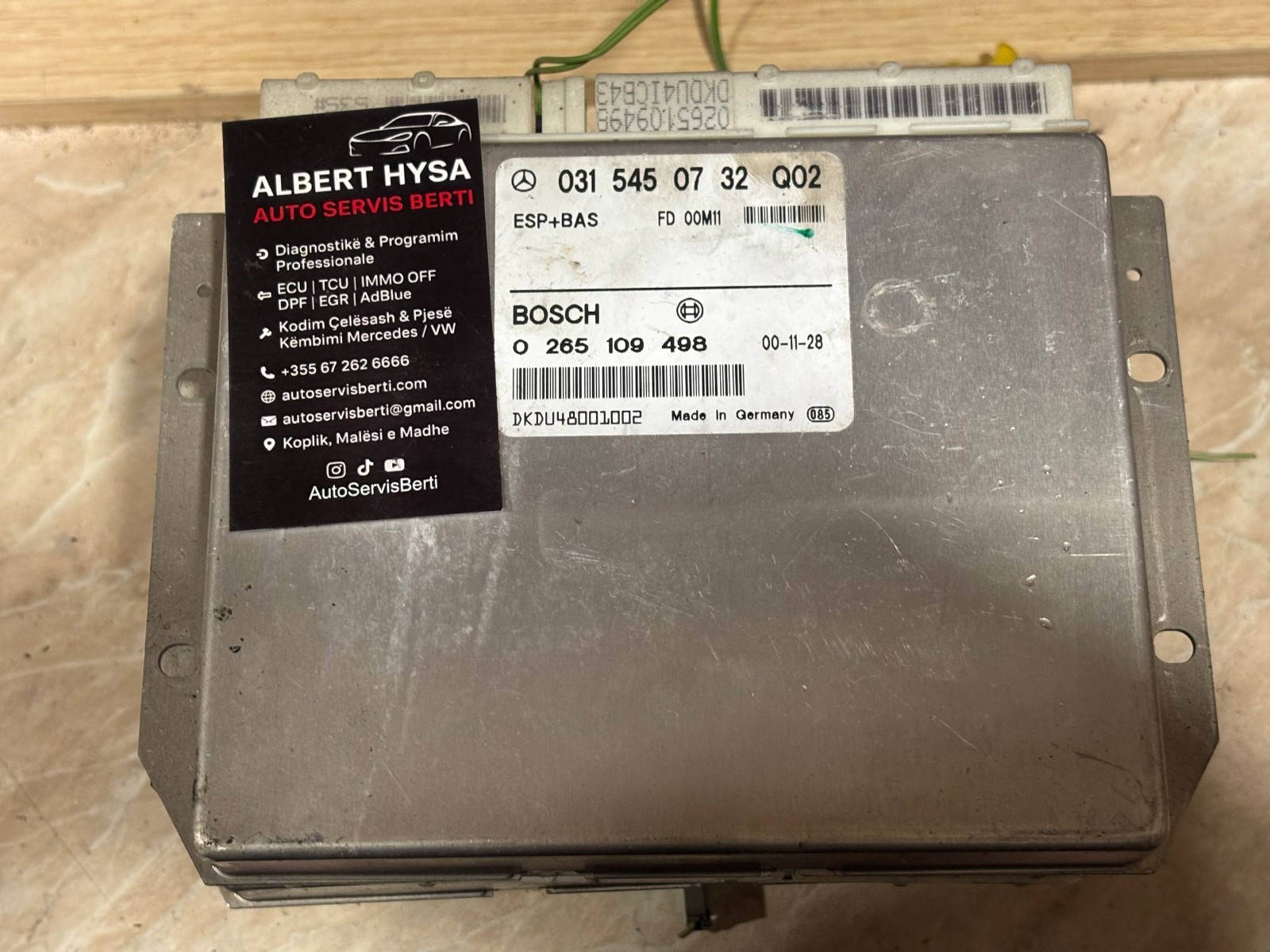 Mercedes Electronic Control Module BOSCH 0315450732 0265109498