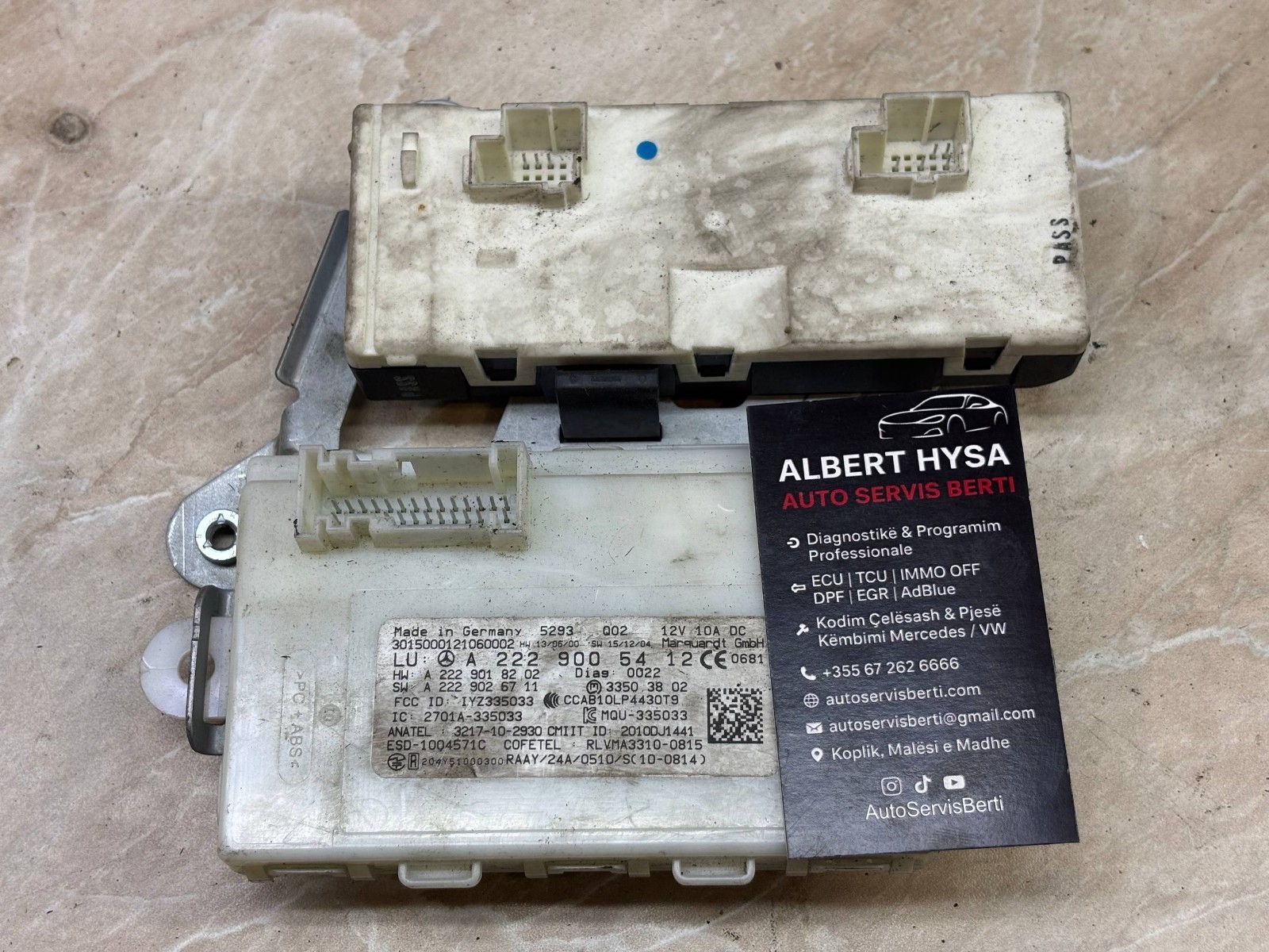 A2229005412 Mercedes-Benz Control Module OEM