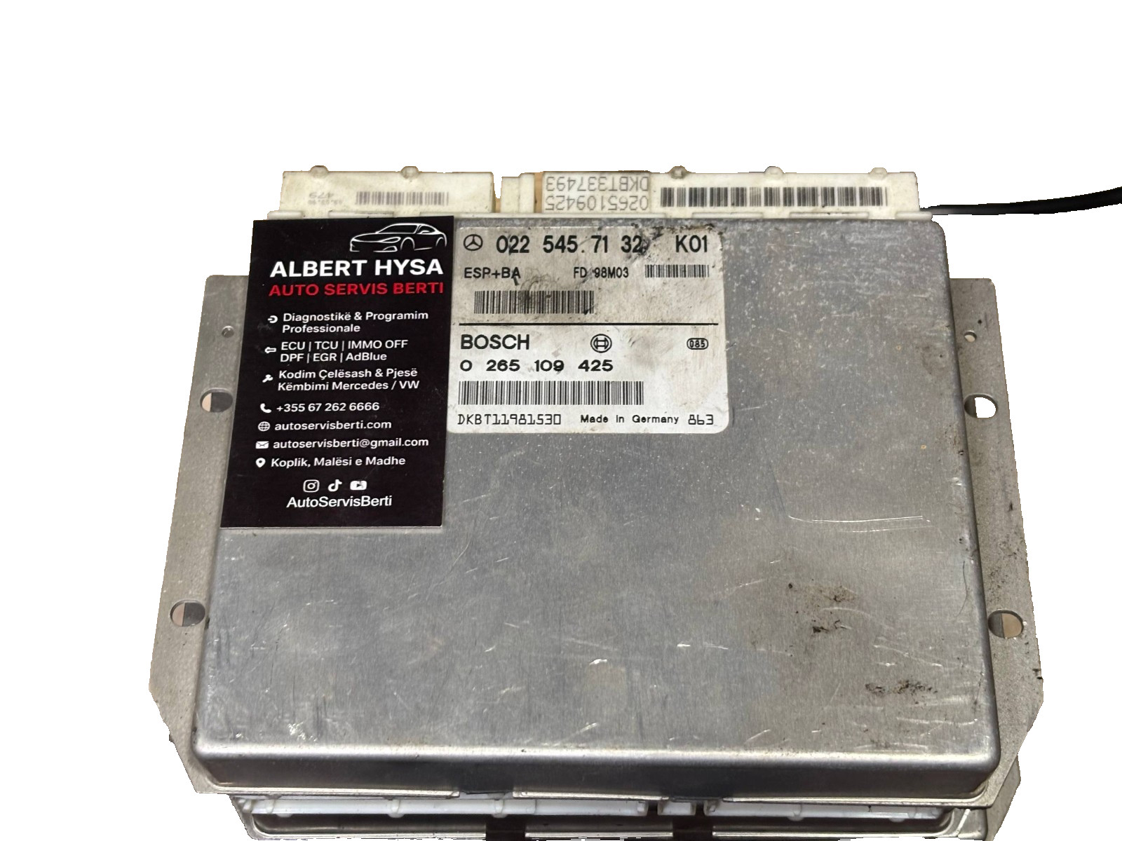 Mercedes Electronic Control Module BOSCH 0225457132 0265109425
