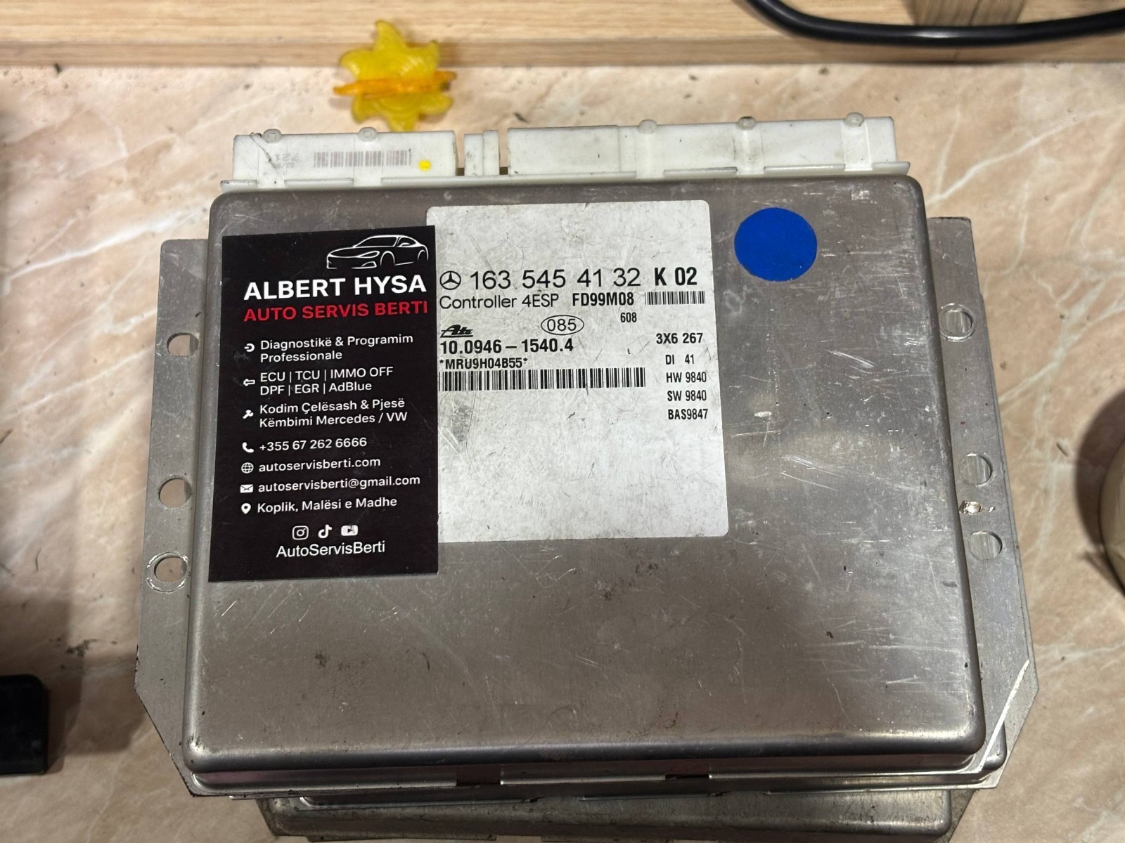 Mercedes Electronic Control Module 1635454132 BOSCH