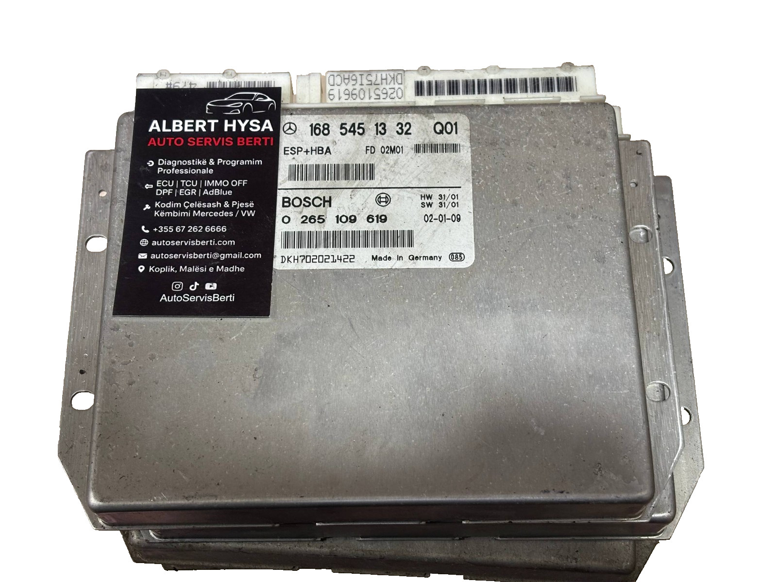 Mercedes Electronic Control Module BOSCH 1865451332 0265109619
