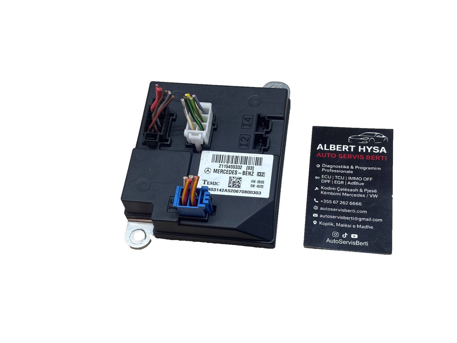 MERCEDES-BENZ E W211 Comfort Body Control Module Unit 2115455332