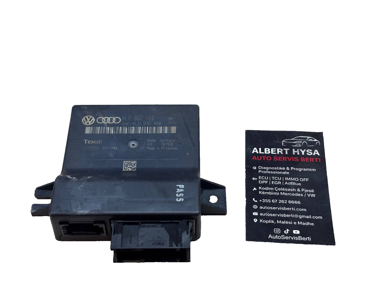 AUDI A6 C6 A8 D3 Q7 GATEWAY CONTROL MODULE ECU 4L0907468