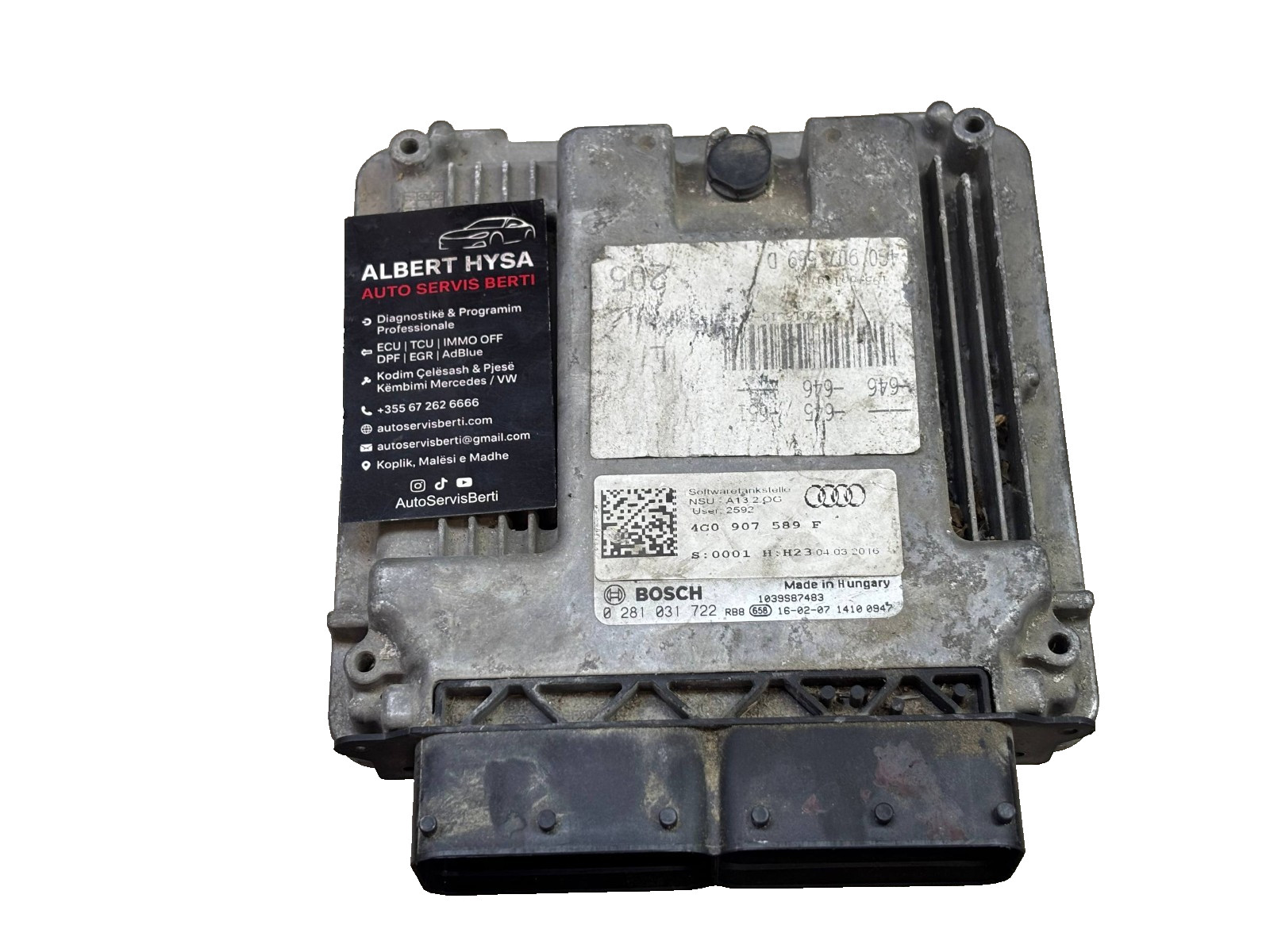 Audi A6 A7 4G 4G0907589F Bosch 0281031722 Engine ECU Diesel OEM