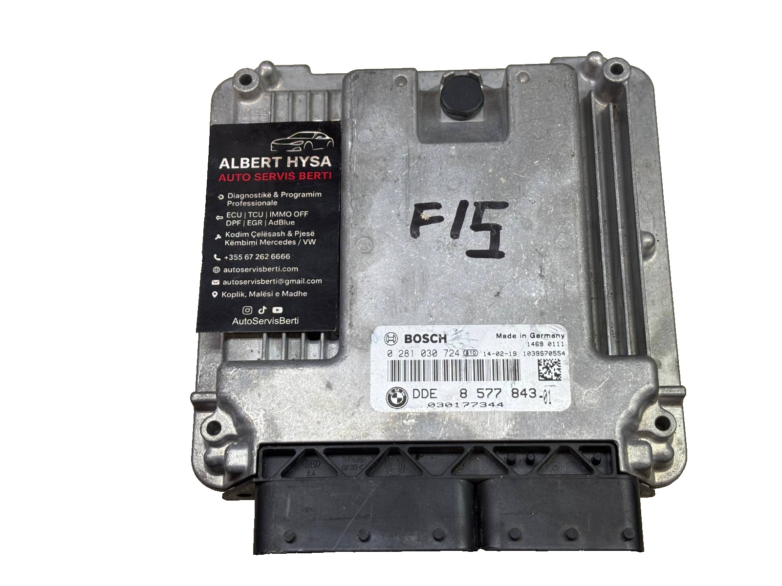 BMW DDE 8577843-01 Bosch 0281030724 Engine ECU Diesel Control Unit OEM
