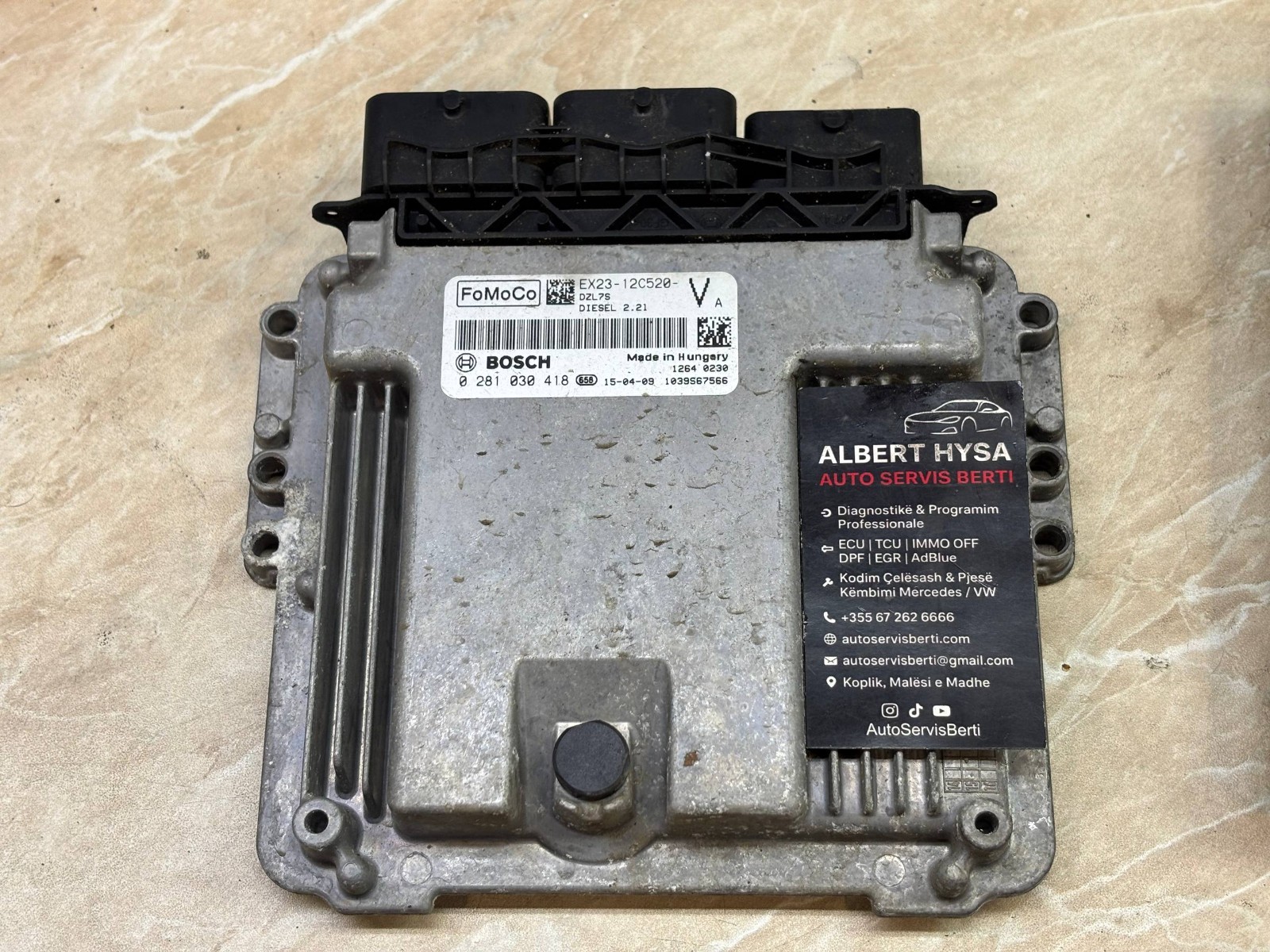 Ford EX23-12C520-VA Bosch 0281030418 Engine ECU Diesel 2.2 OEM