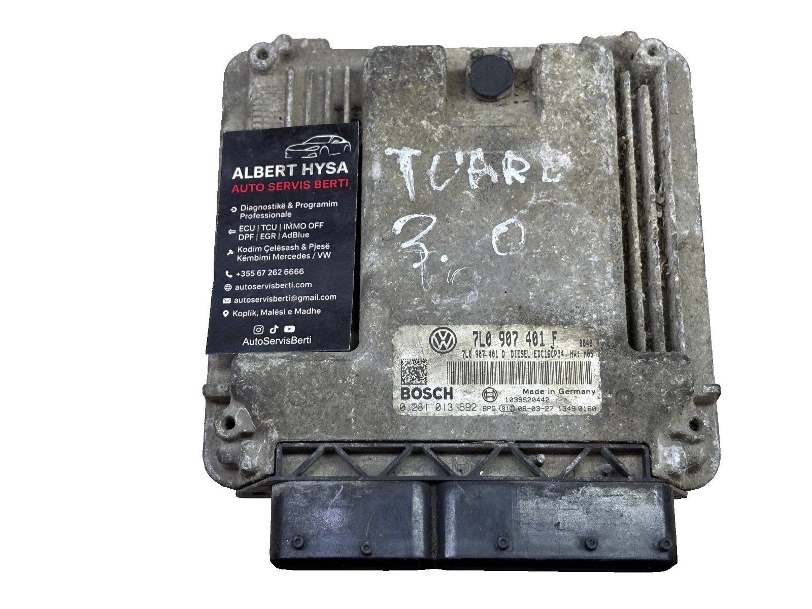 VW Touareg 7L 7L0907401F Bosch 0281013692 Engine ECU Diesel OEM
