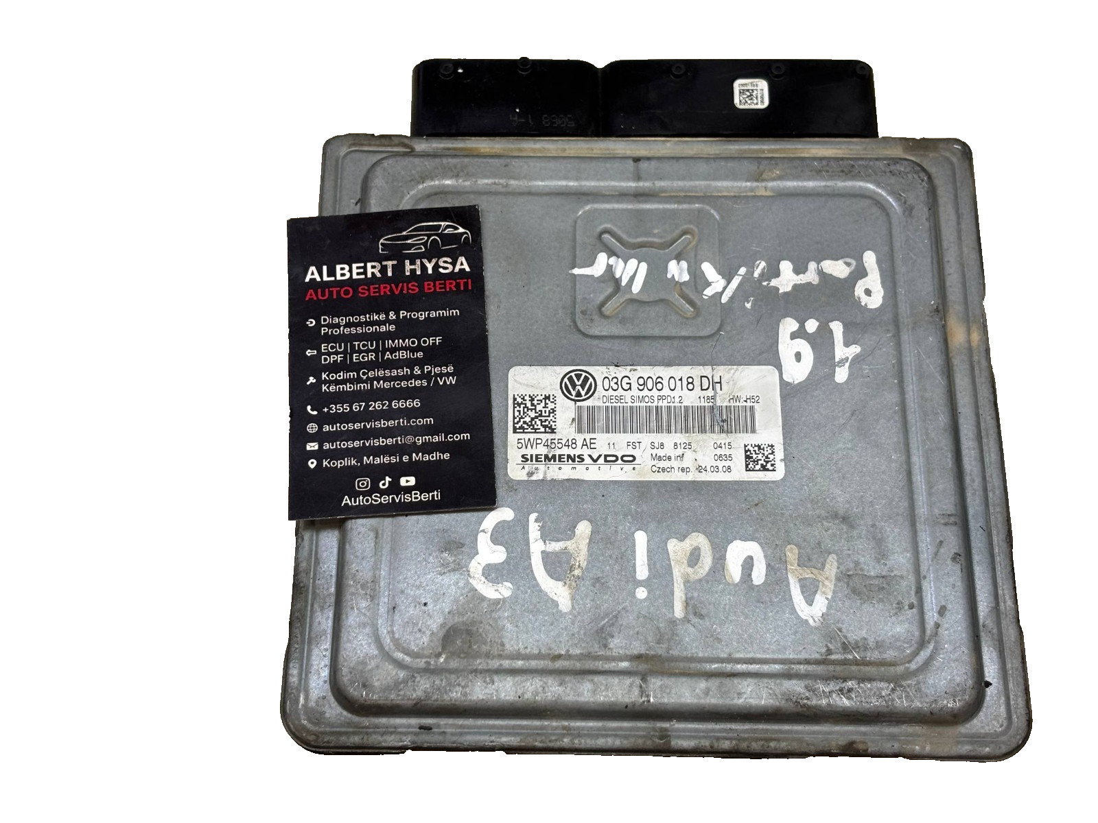 VW Audi 03G906018DH Siemens VDO PPD1.2 ECU 5WP45548AE Engine Control