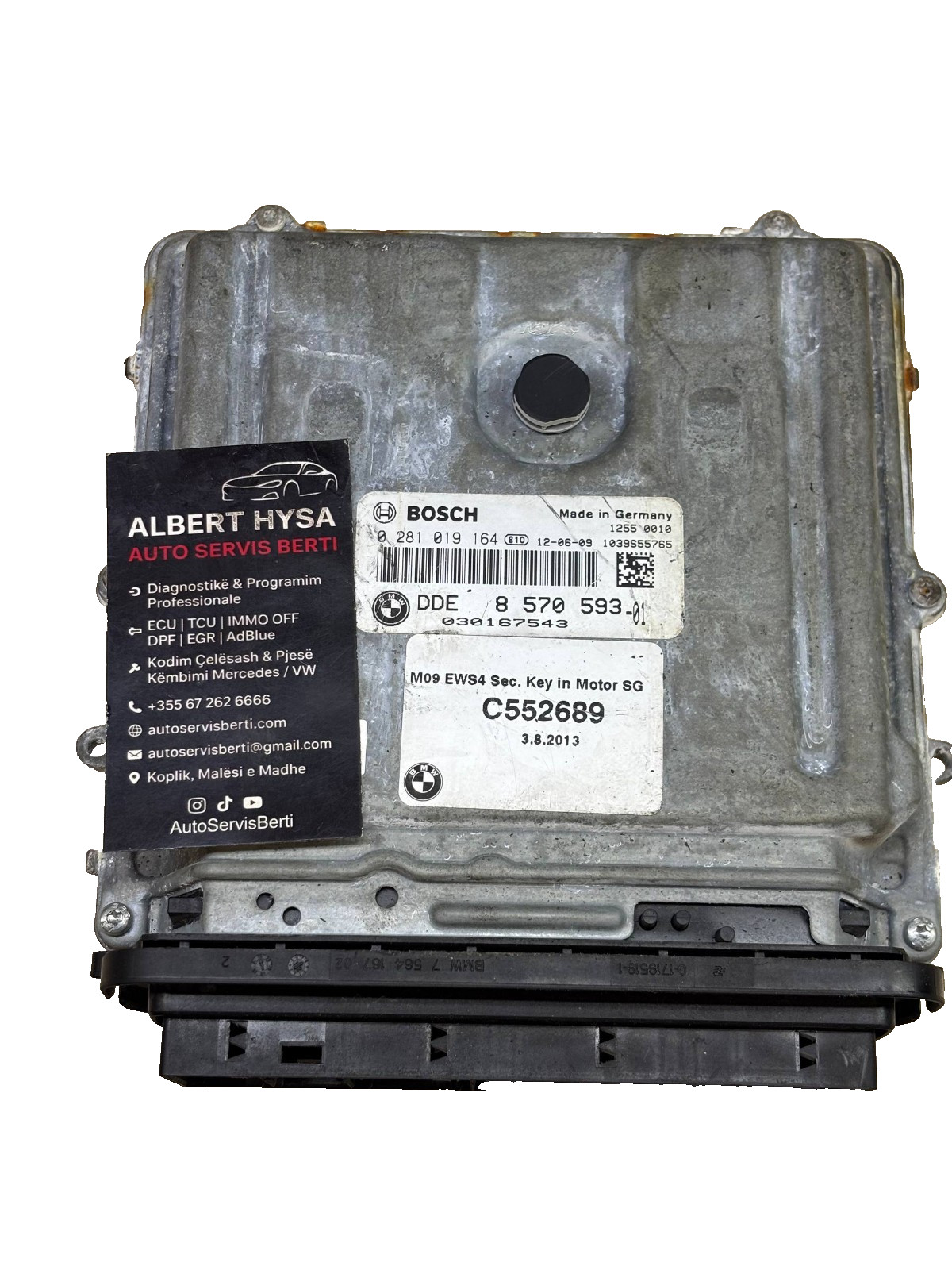 BMW DDE 8570593-01 Bosch 0281019164 Engine ECU Diesel Control Unit OEM