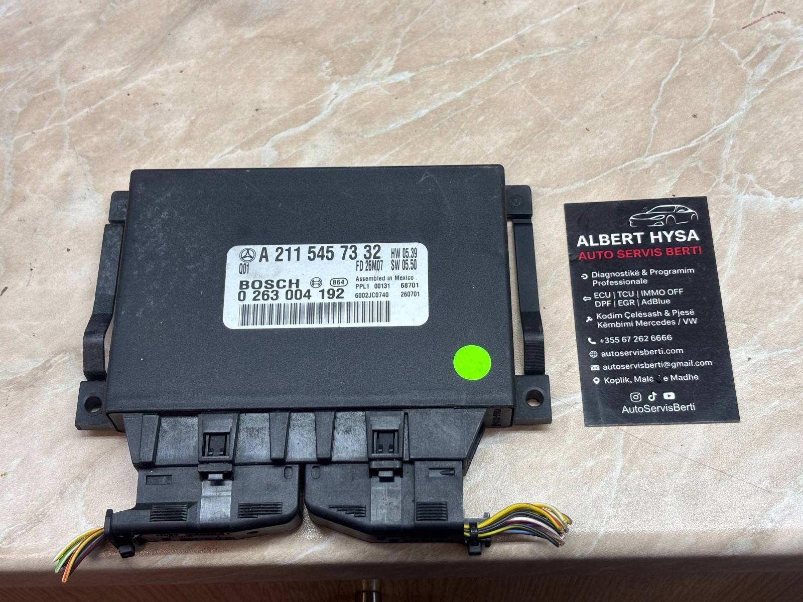 MERCEDES E CLASS W211 PDC PARKING SENSOR CONTROL MODULE A2115457332 OEM