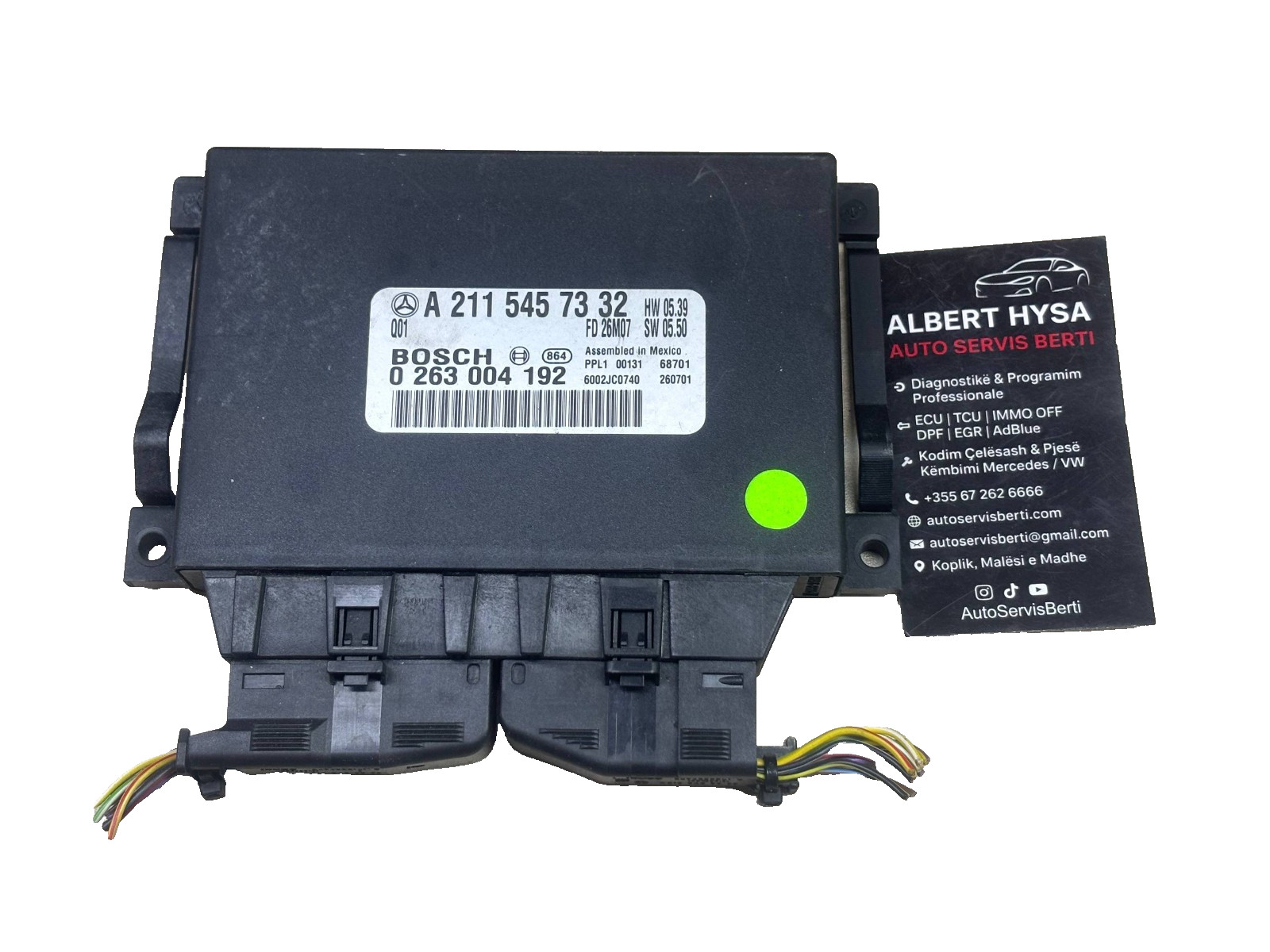 Mercedes W211 Parking Brake Control Module A2115457332 Bosch 0263004192 SBC