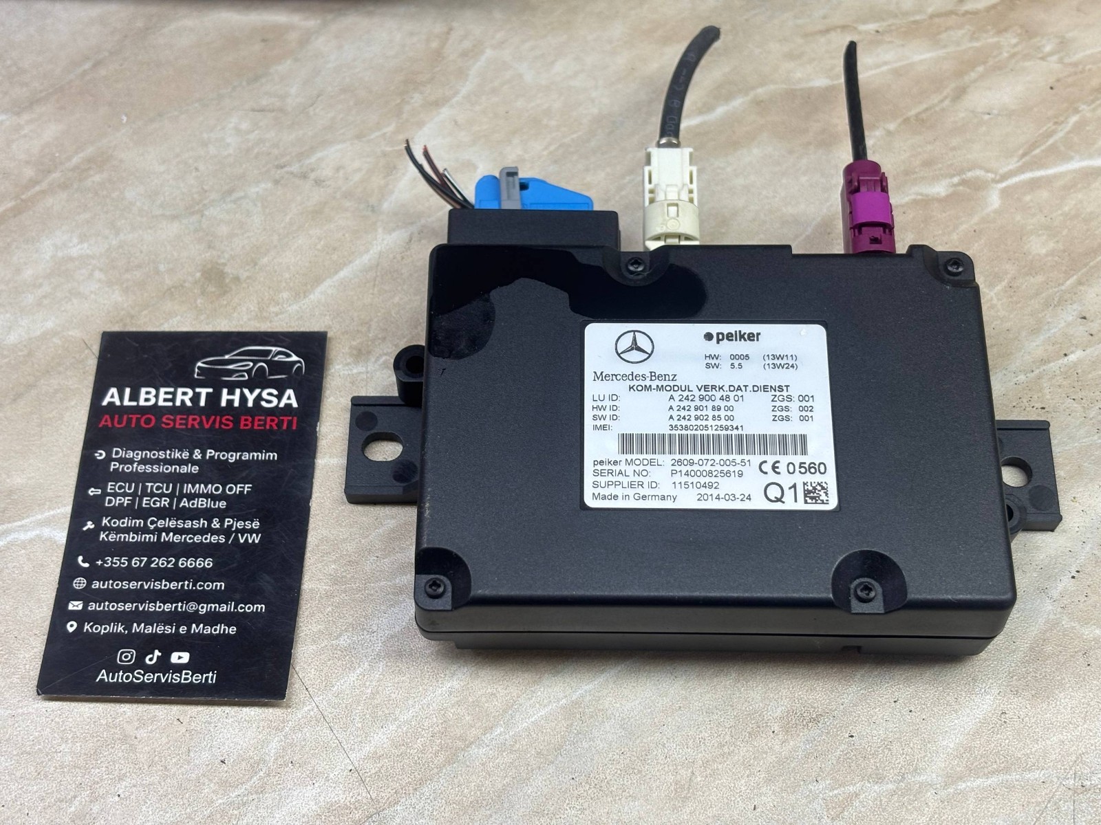 Mercedes-Benz Communication Module KOM A2429004801 A2429018900 Peiker OEM