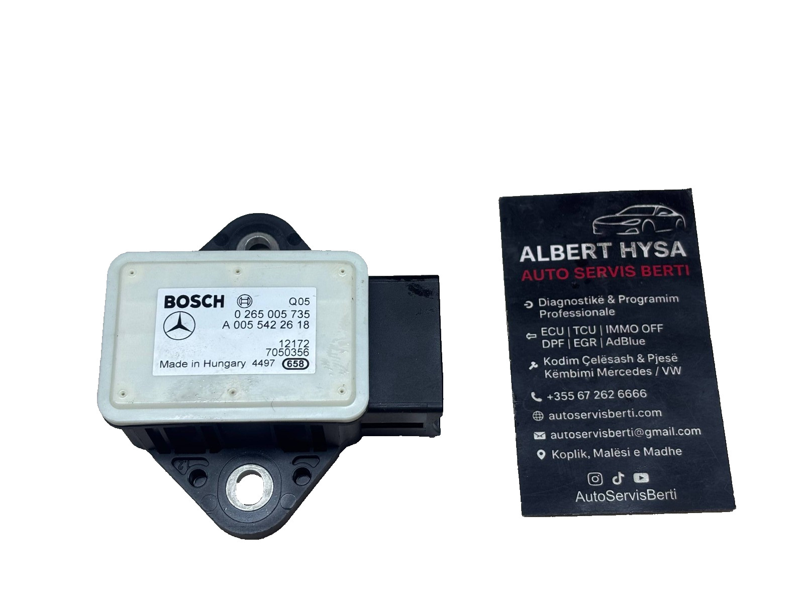 Mercedes-Benz Yaw Rate Sensor A0055422618 Bosch 0265005735 ESP Sensor OEM