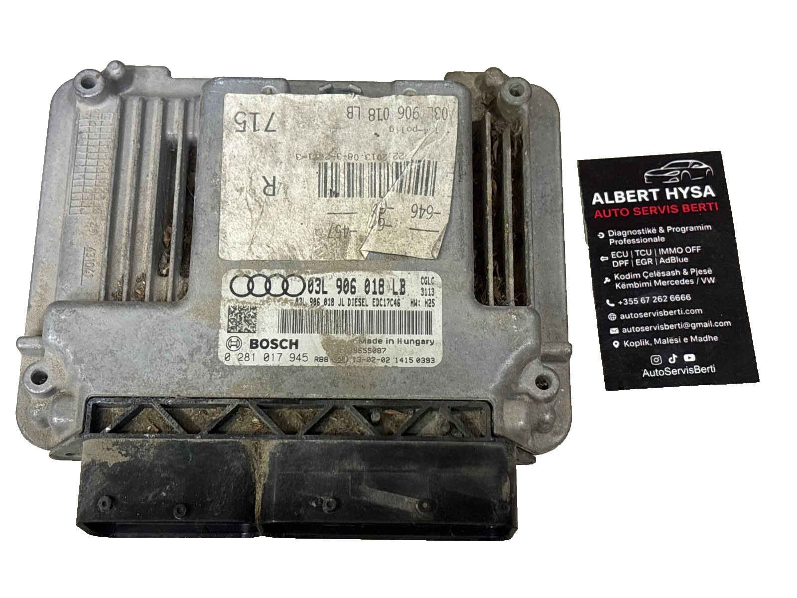 Bosch ECU 03L906018LB Diesel EDC17C46 0281017945 VW Audi Engine Unit