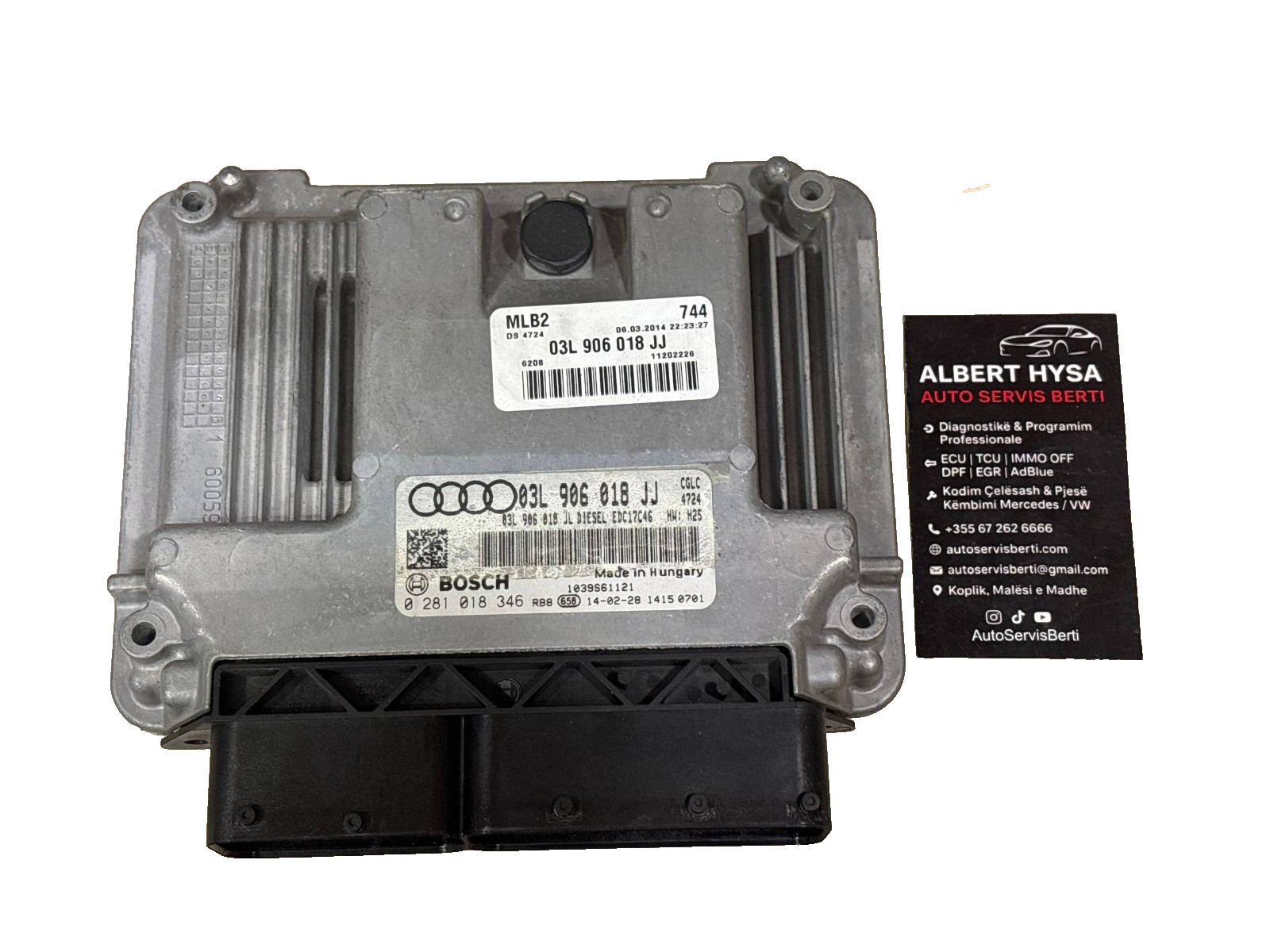 Bosch ECU 03L906018JJ Diesel EDC17C46 0281018346 VW Audi Engine Unit