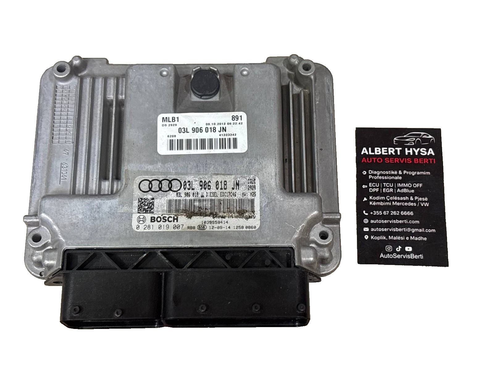 Bosch ECU 03L906018JN Diesel EDC17C46 H25 0281019007 VW Audi Engine Unit