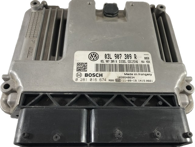Bosch ECU 03L907309R Diesel EDC17C46 H23 0281016674 VW Audi Engine Unit