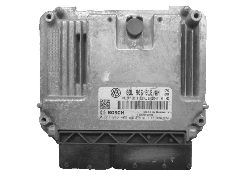 Bosch ECU 03L906018AN Diesel EDC17C46 H23 0281016409 VW Audi Engine Unit
