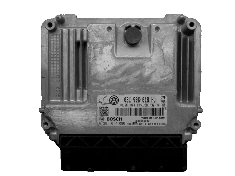 Bosch ECU 03L906018HJ Diesel EDC17C46 H28 0281017096 VW Audi Engine Unit