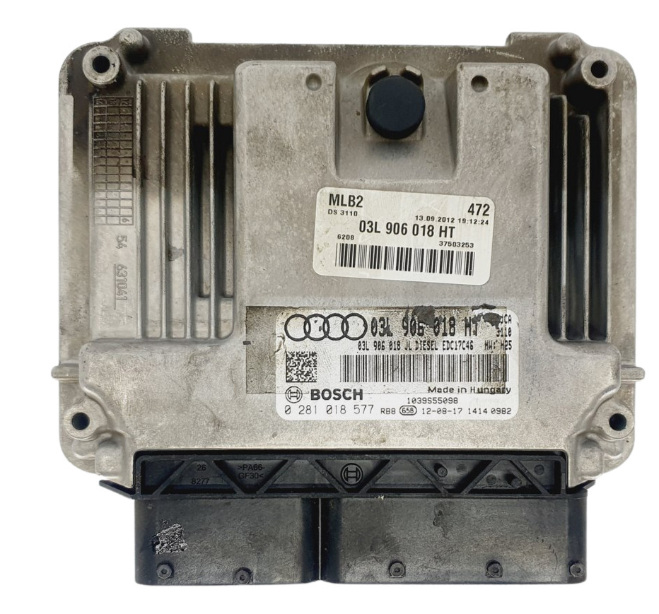 Bosch ECU 03L906018HT Diesel EDC17C46 H28 0281018577 VW Audi Engine Unit