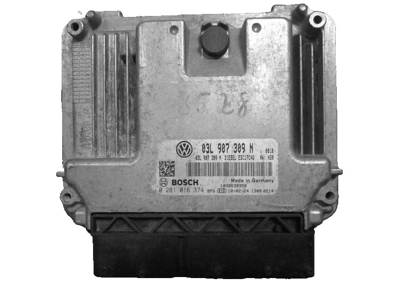 Bosch ECU 03L907309N Diesel EDC17C46 H24 0281016374 VW Audi Engine Unit