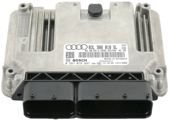 Bosch ECU 03L906018SJ Diesel EDC17C46 H25 0281019897 VW Audi Engine Unit