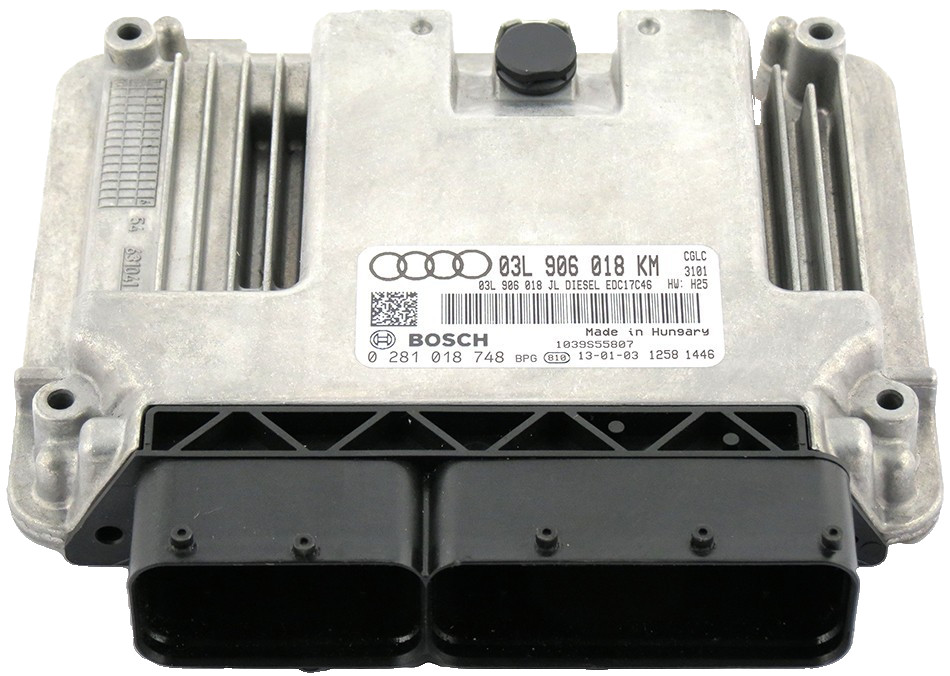 Bosch ECU 03L906018KM Diesel EDC17C46 H25 0281018748 VW Audi Engine Unit