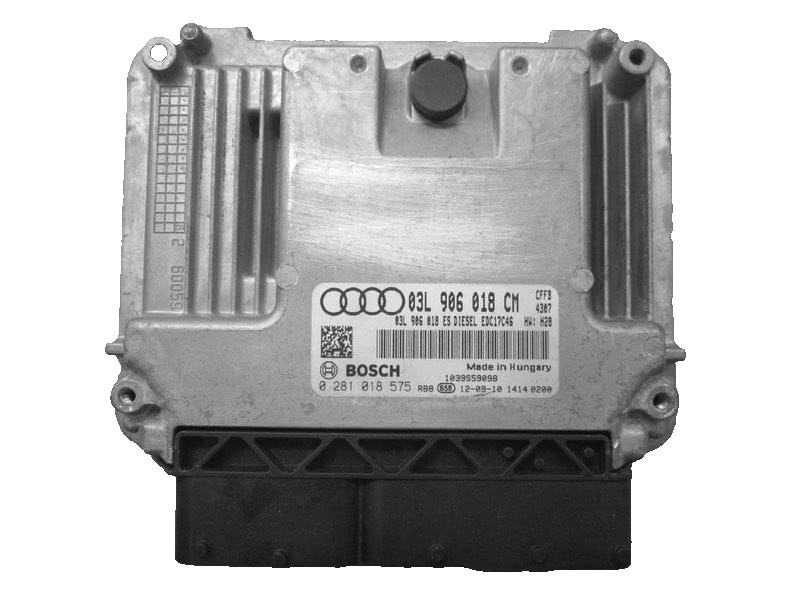 Bosch ECU 03L906018CM Diesel EDC17C46 H28 0281018575 VW Audi Engine Unit