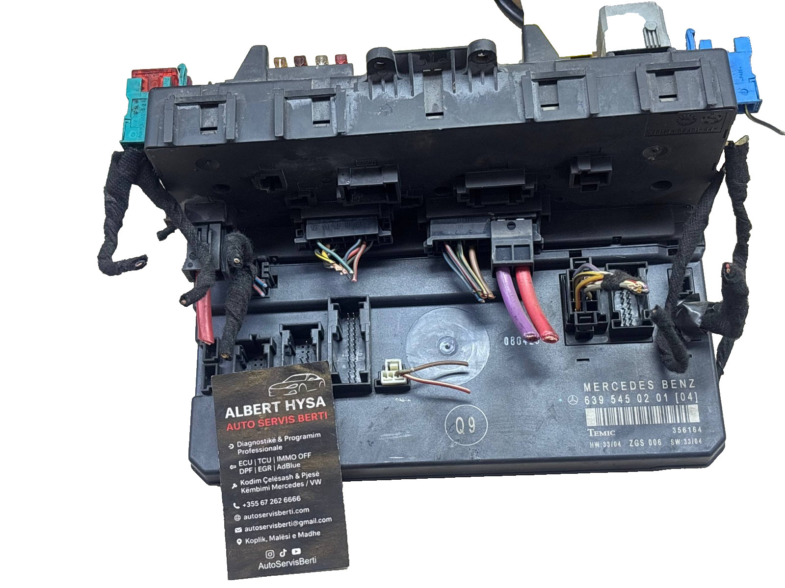 OEM Mercedes-Benz W639 SAM Fuse Box Control Module 6395450201 TEMIC ZGS006