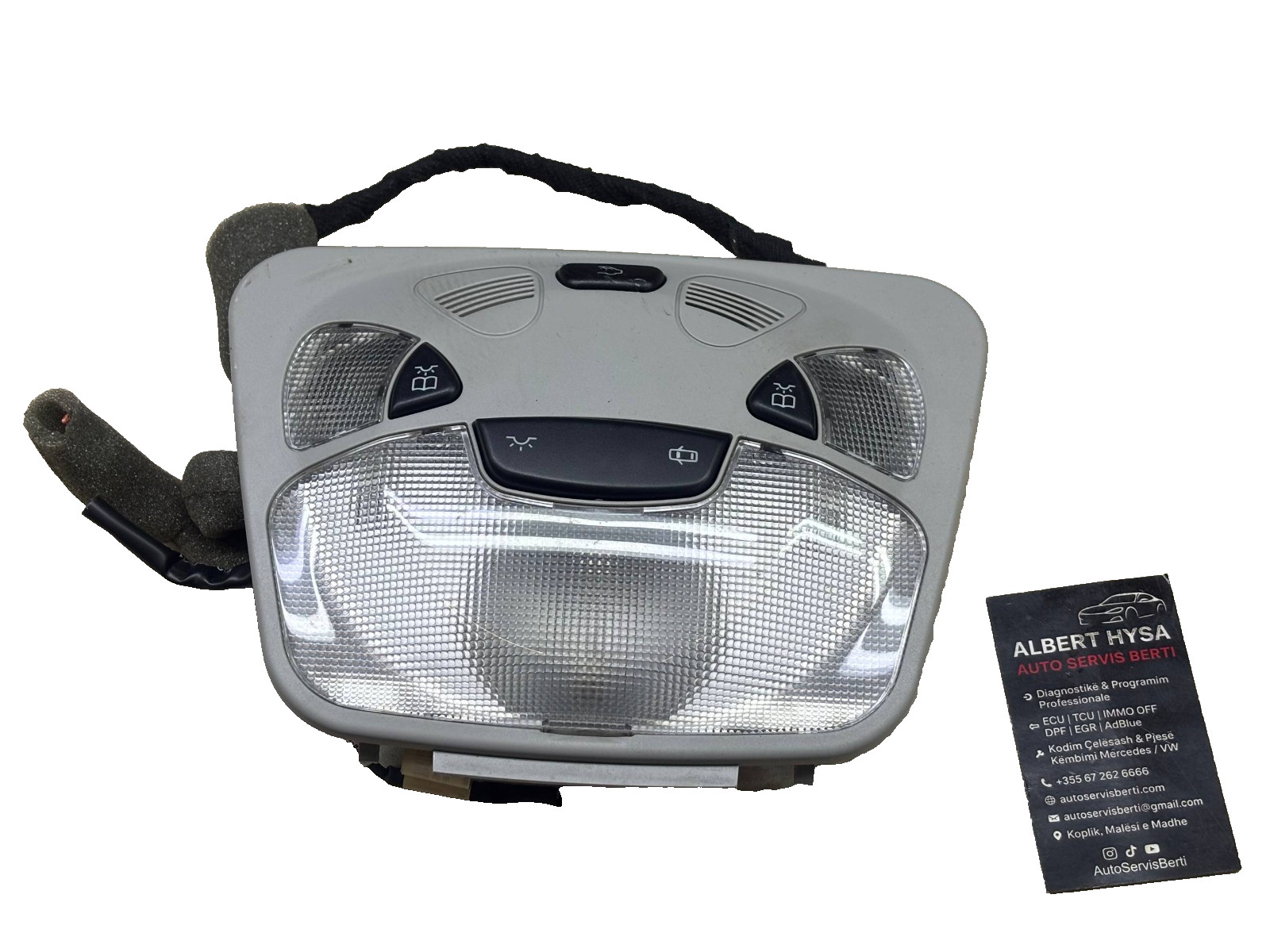 OEM Mercedes-Benz W203 Interior Dome Map Reading Light Grey A2038208201 Hella
