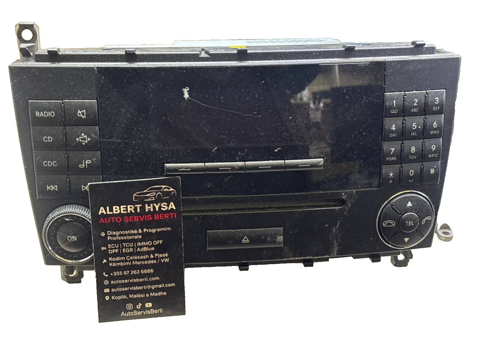 OEM Mercedes-Benz W203 Audio 20 CD Radio Head Unit A2038704589 MF2730 Genuine