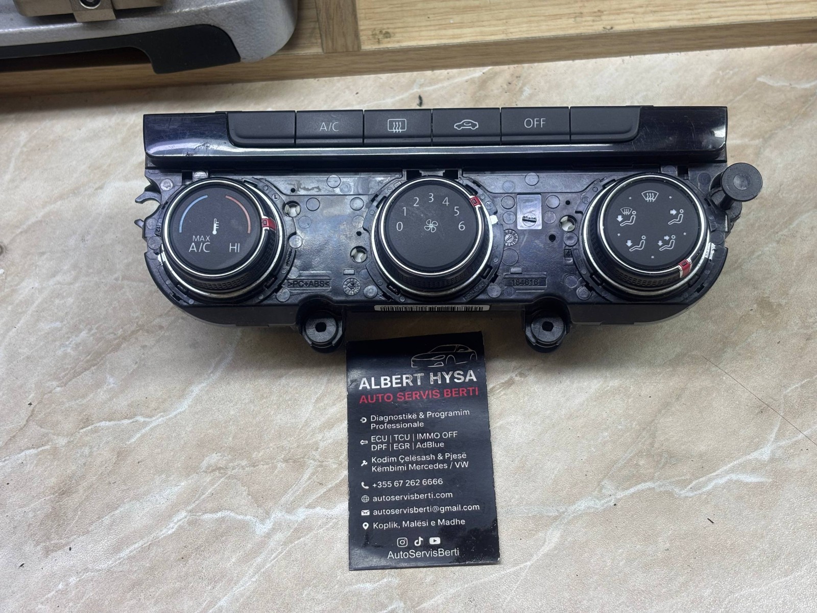 VW Golf 7 Heater A/C Climate Control Panel OEM 5G0907426Q