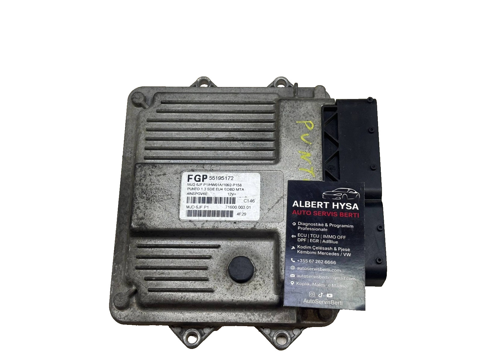 Engine ECU Bosch MJD 6JF.P1 55195172 71600.003.01 . Punto 1.3
