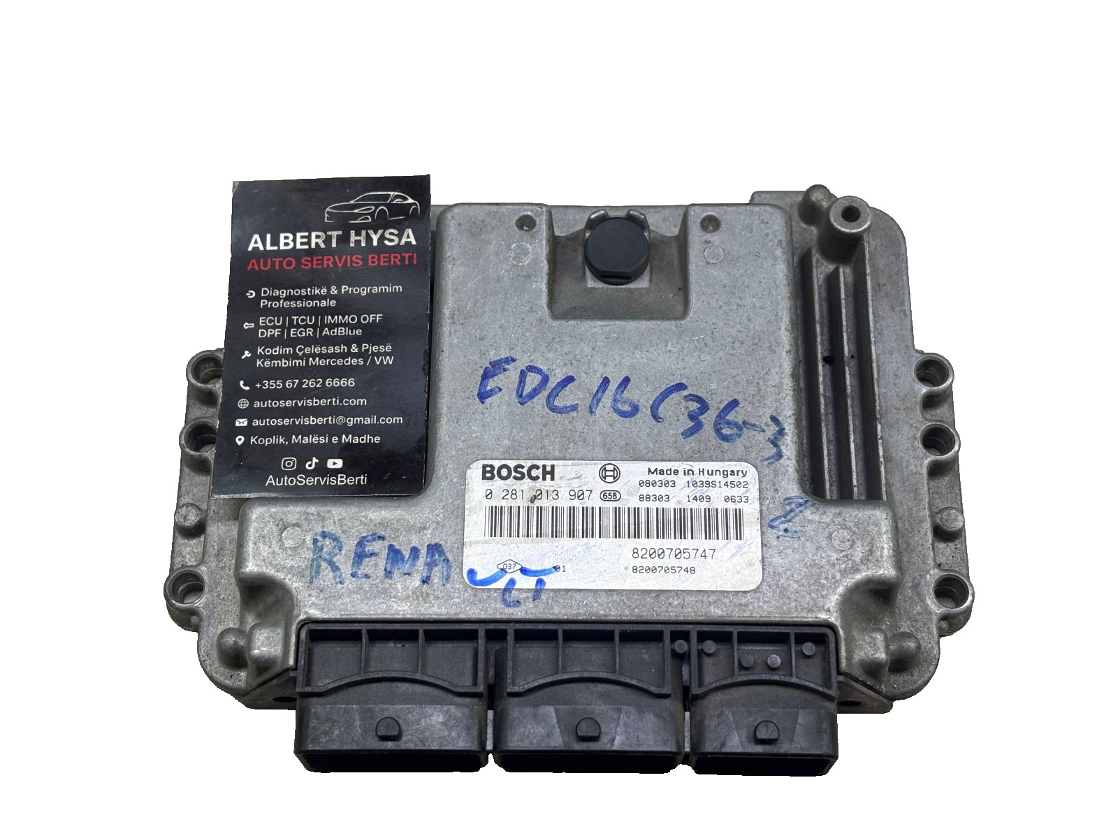 Bosch 8200705747 EDC16C36 ECU 0281013907 Diesel Engine Control Unit