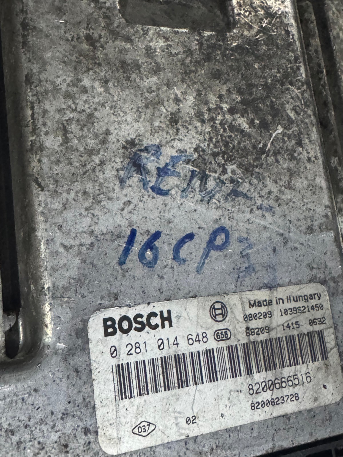 Bosch 8200666516 EDC16CP33 ECU 0281014648 Diesel Engine Control Unit