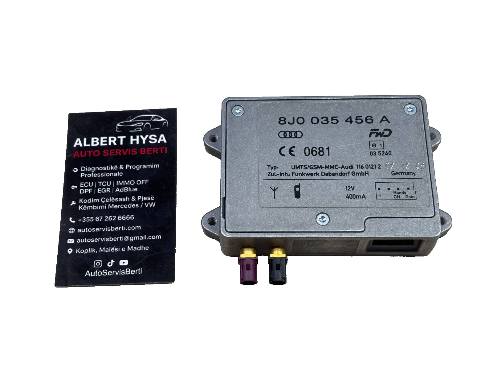 Audi GSM UMTS Phone Module 8J0035456A Bluetooth Control Unit OEM