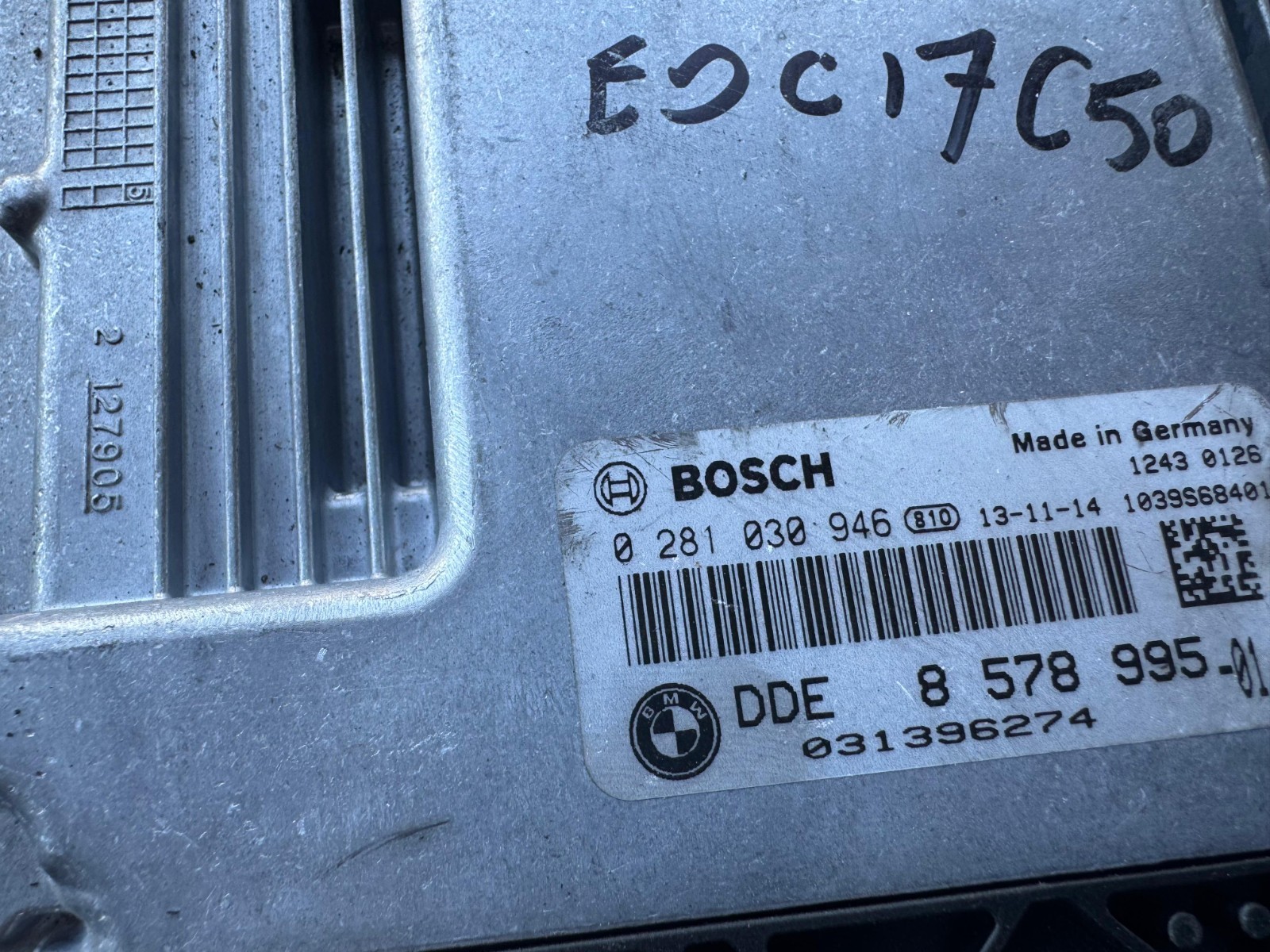 DDE8578995 01 Bosch EDC17C50 0281030946 Diesel Engine Control Unit ECU