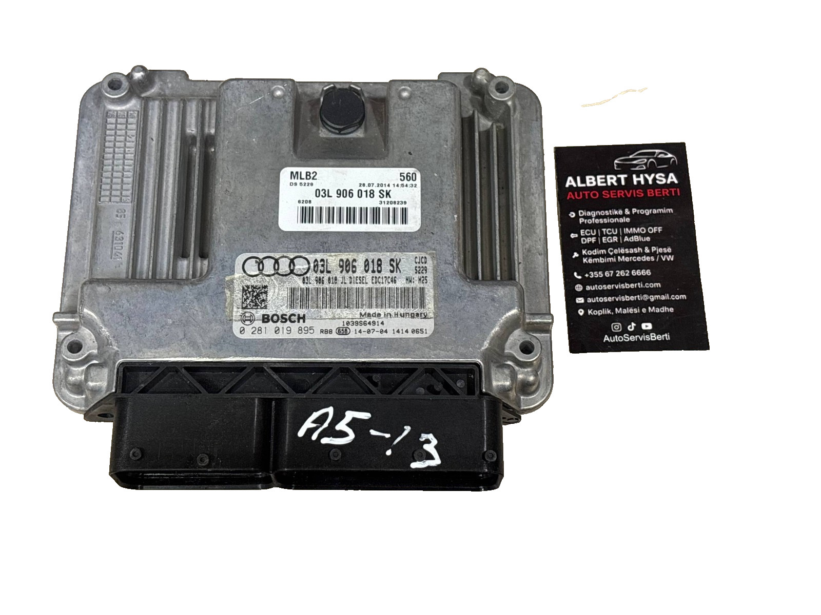 Bosch ECU 03K906018SK Diesel EDC17C46 0281019895 VW Audi Engine Unit