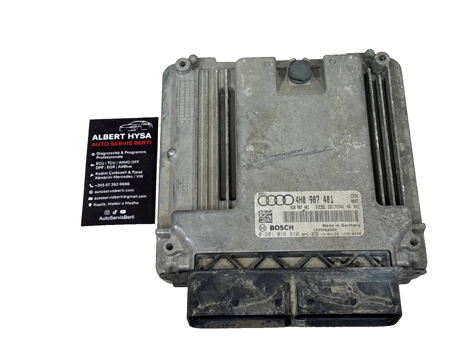 Audi ECU Engine Control Unit 4H0907401 Bosch 0281016910 EDC17CP44 OEM