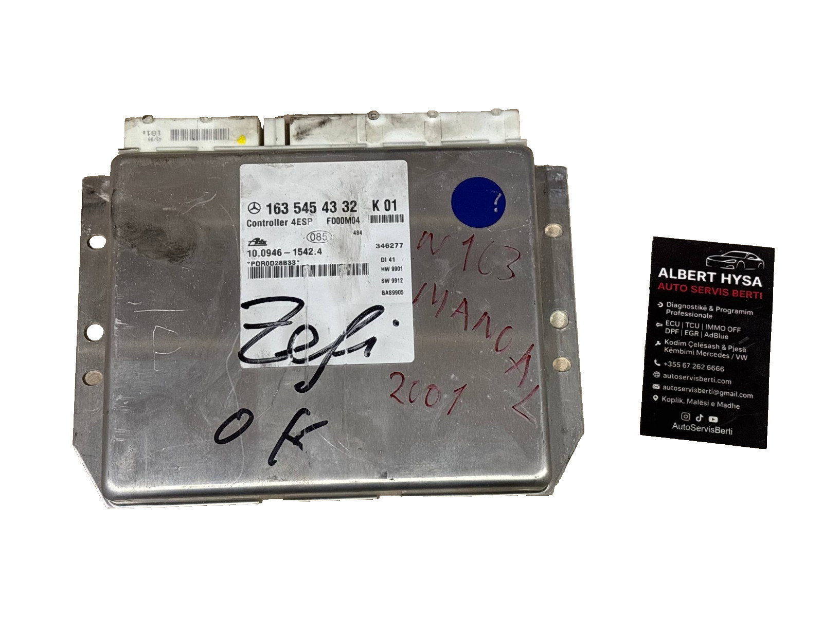 Mercedes-Benz ESP ABS Control Module A1635454332 ATE 10094615424 OEM