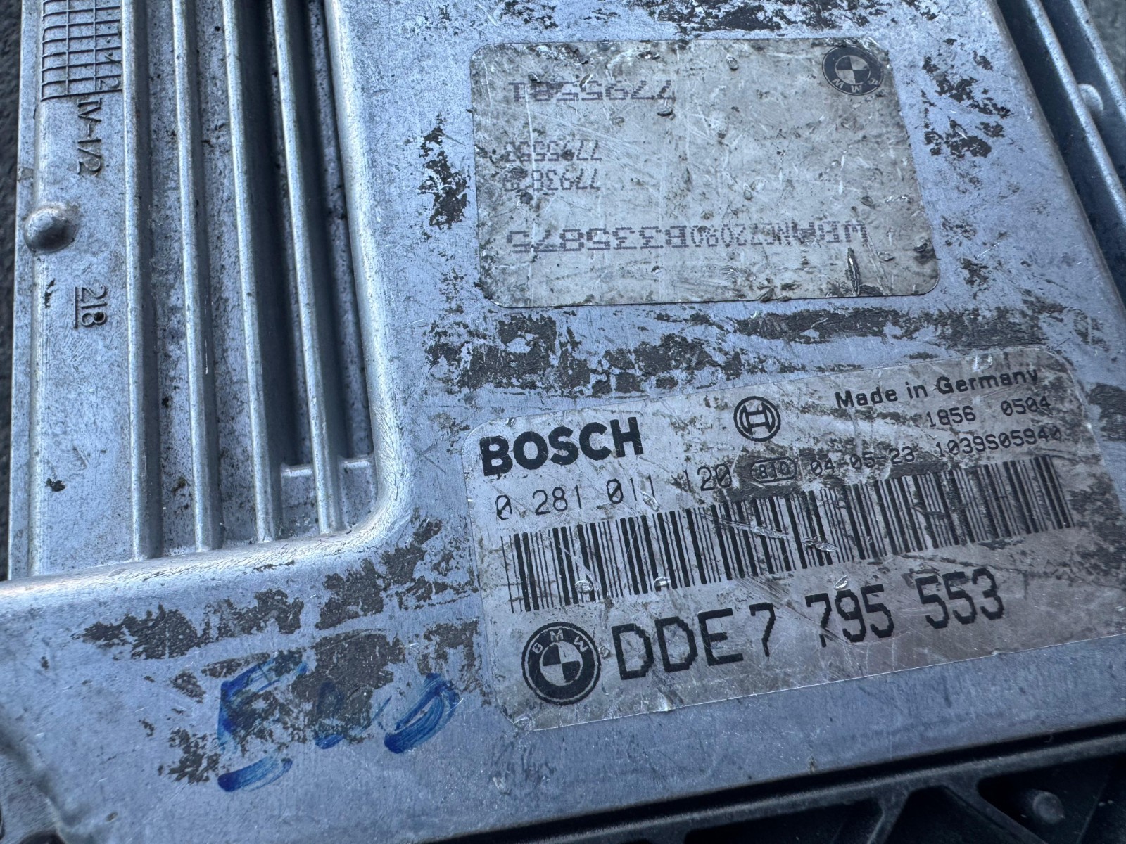 DDE7795553 Bosch EDC16C1 0281011120 Diesel Engine Control Unit ECU